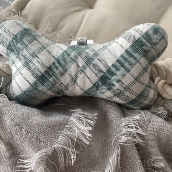 Hearth & Hand Plaid Rope-Bone Pet Toy - Picture 3 of 3